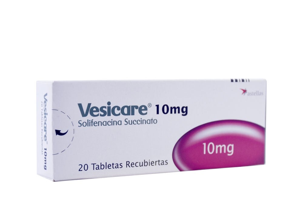 Vesicare 10 Mg Caja Con 20 Tabletas Recubiertas