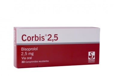 Corbis 2,5 mg Caja Con 30 Comprimidos Recubiertos