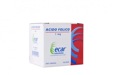 Ácido Fólico Ecar 1 mg Caja...