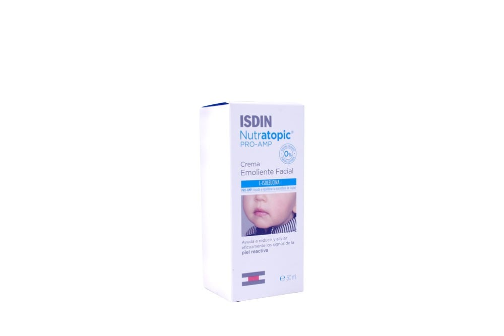 Crema Facial Nutratopic Piel Reactiva Caja Con Tubo De 50 Ml