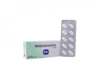 Metilprednisolona 16 mg Caja Con 10 Tabletas