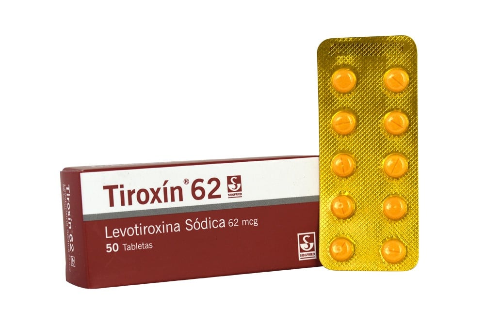 Tiroxín 62 Mcg Caja Con 50 Tabletas