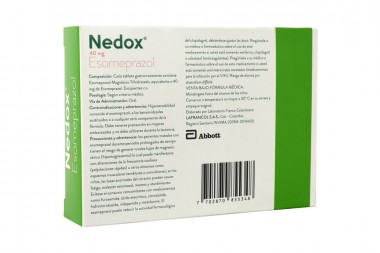 Nedox 40 mg Caja Con 14 Tabletas