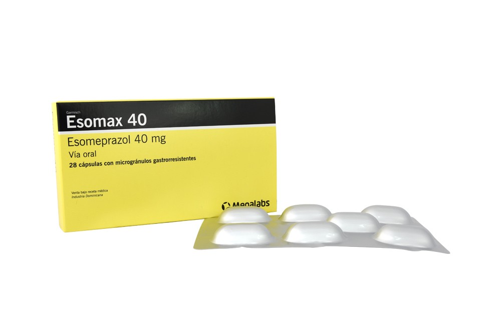 Esomax Esomeprazol 40 mg Caja Con 28 Cápsulas