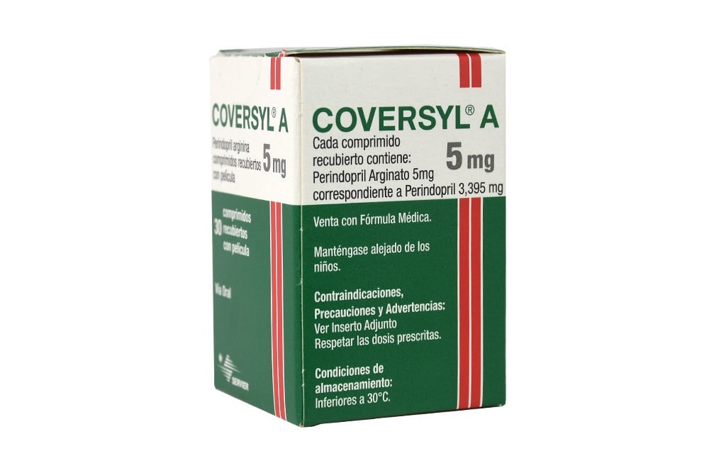 Coversyl A 5 mg Caja Con 30 Comprimidos