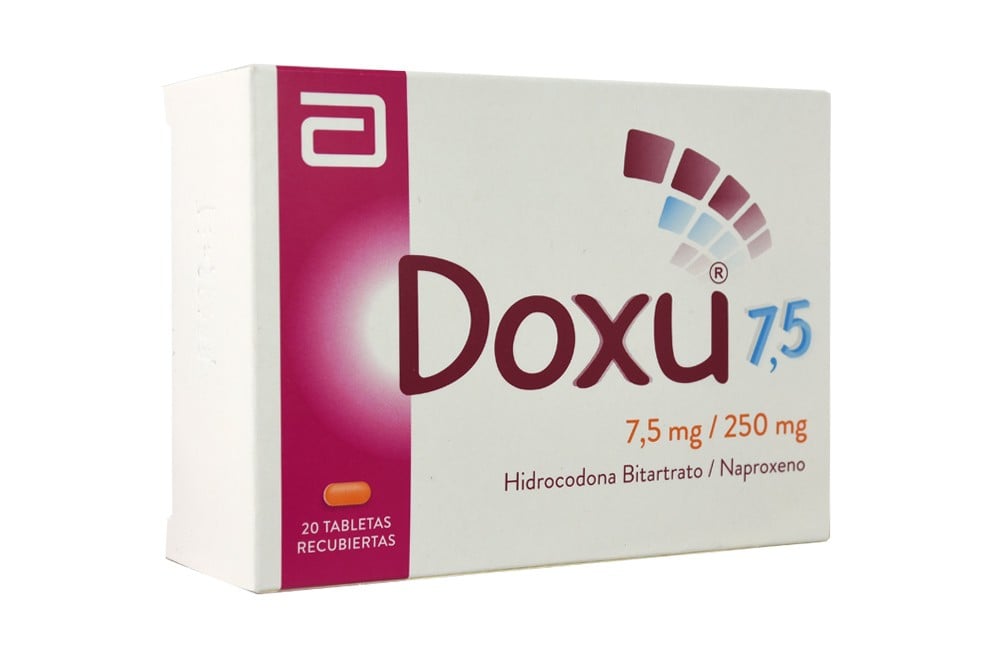 Doxu 7.5 mg / 250 mg Caja Con 20 Tabletas Recubiertas