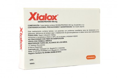 Xialox 400 mg Caja Con 10 Tabletas