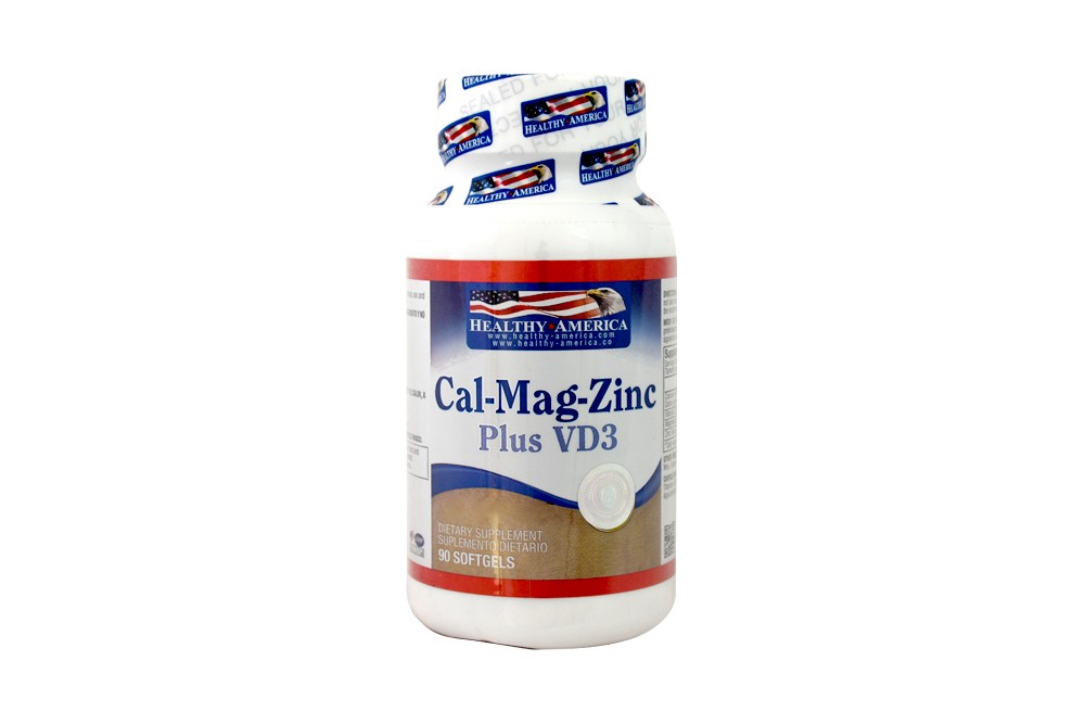 Cal-Mag-Zinc Plus VD3 Frasco Con 90 Cápsulas Blandas