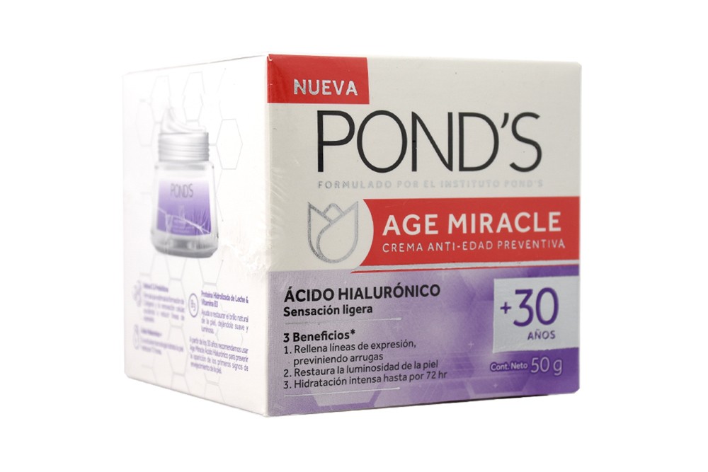 Ponds Age Miracle Ácido Hialurónico Dia Frasco Con 50 g