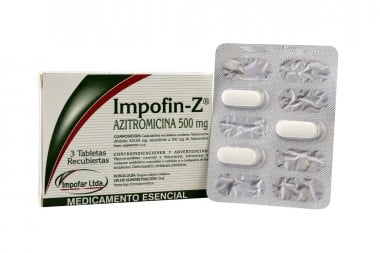 Impofin-Z 500 Mg Caja Con 3 Tabletas