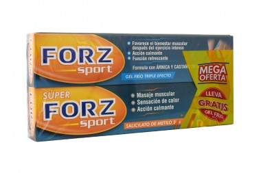Oferta Super Forz Sport +Gel Frio Caja Con 2 Unidades Con 60 g