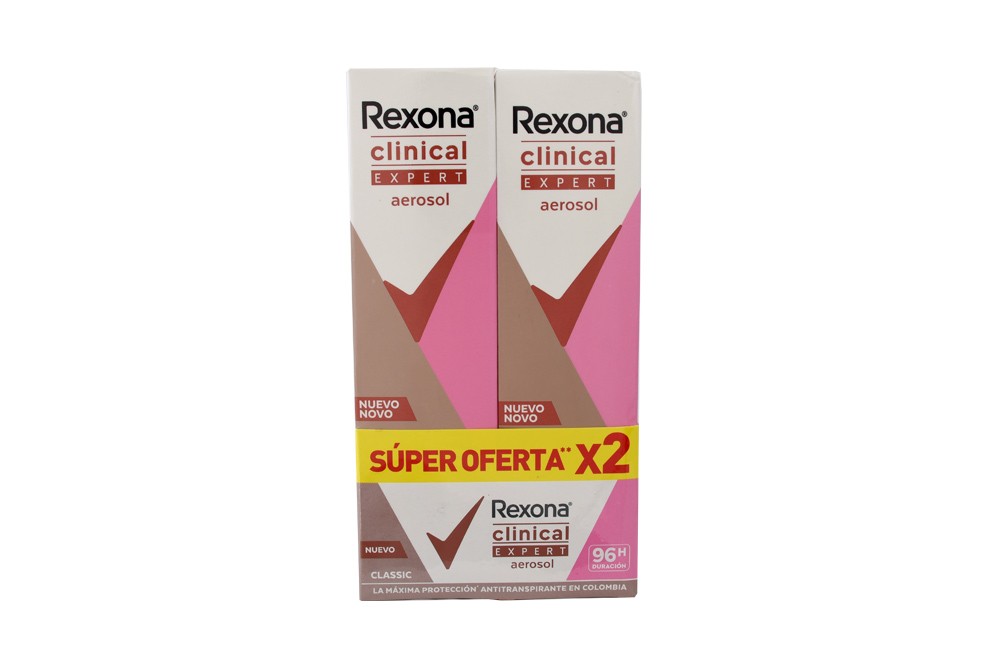 Rexona Classic Clinical Expert Women Spray Con 2 Unidades