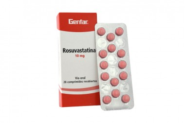 Rosuvastatina Genfar 10 mg Caja Con 28 Comprimidos Recubiertos