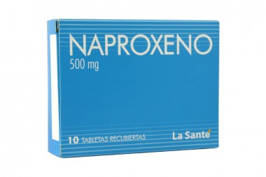 Naproxeno 500 mg La Santé Caja Con 10 Tabletas Recubiertas