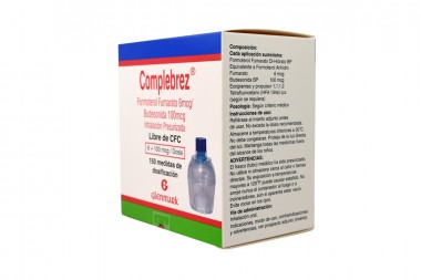 Complebrez 100/6 Mcg Frasco Aerosol Con 150 Dosis + Inhalocámara