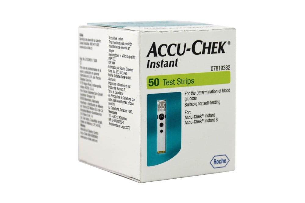 Tiras Reactivas Accu Chek Instant Caja Con 50 Unidades