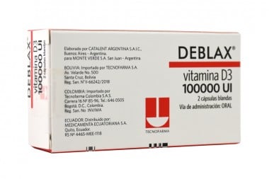 Deblax 100.000 Ui Caja Con 2 Cápsulas Blandas