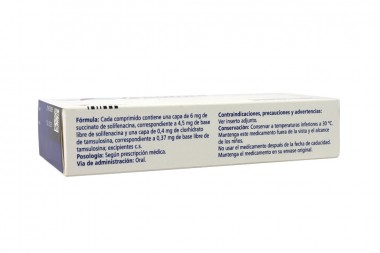 Vesomni 6/ 0,4 mg Con 30 Comprimidos De Liberación Prolongada