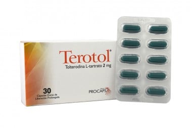 Terotol 2 Mg Caja Con 30 Cápsulas Duras