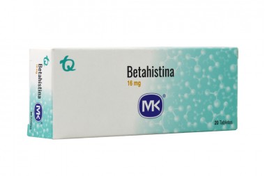 Betahistina 16 mg Caja Con 20 Tabletas