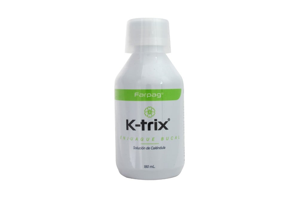 Enjuague Bucal K-Trix De Caléndula Frasco Con 180 Ml