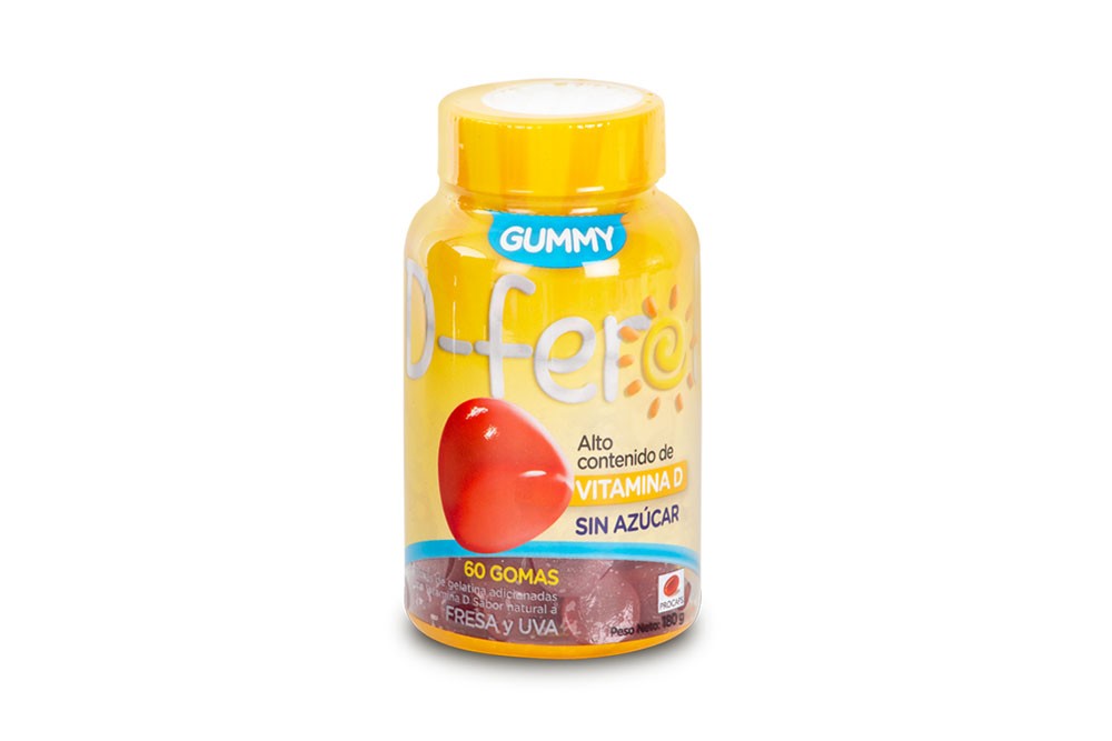 Gummy D Ferol Vitamina D Frasco Con 60 Unidades