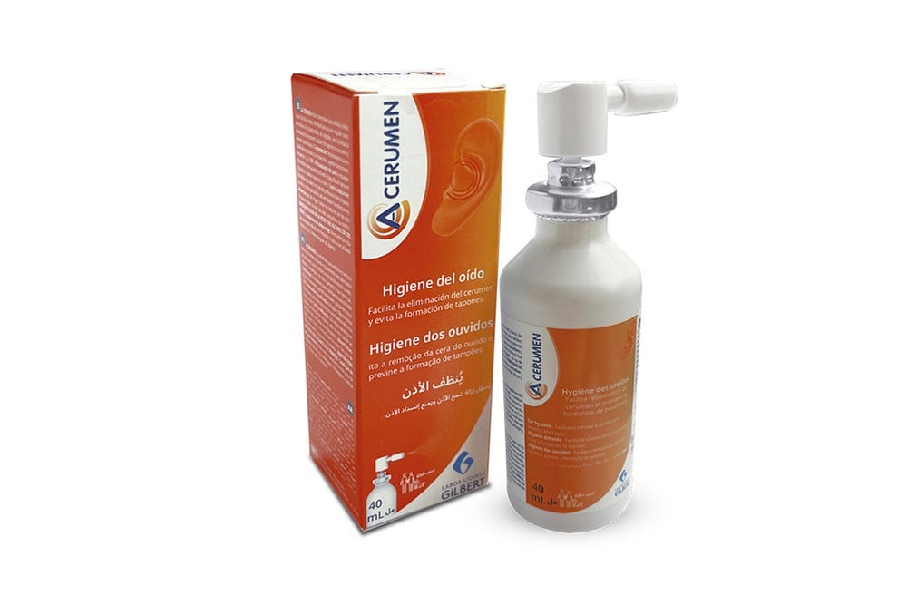 Acerumen Higiene Del Oído Caja Con Spray Con 40 Ml
