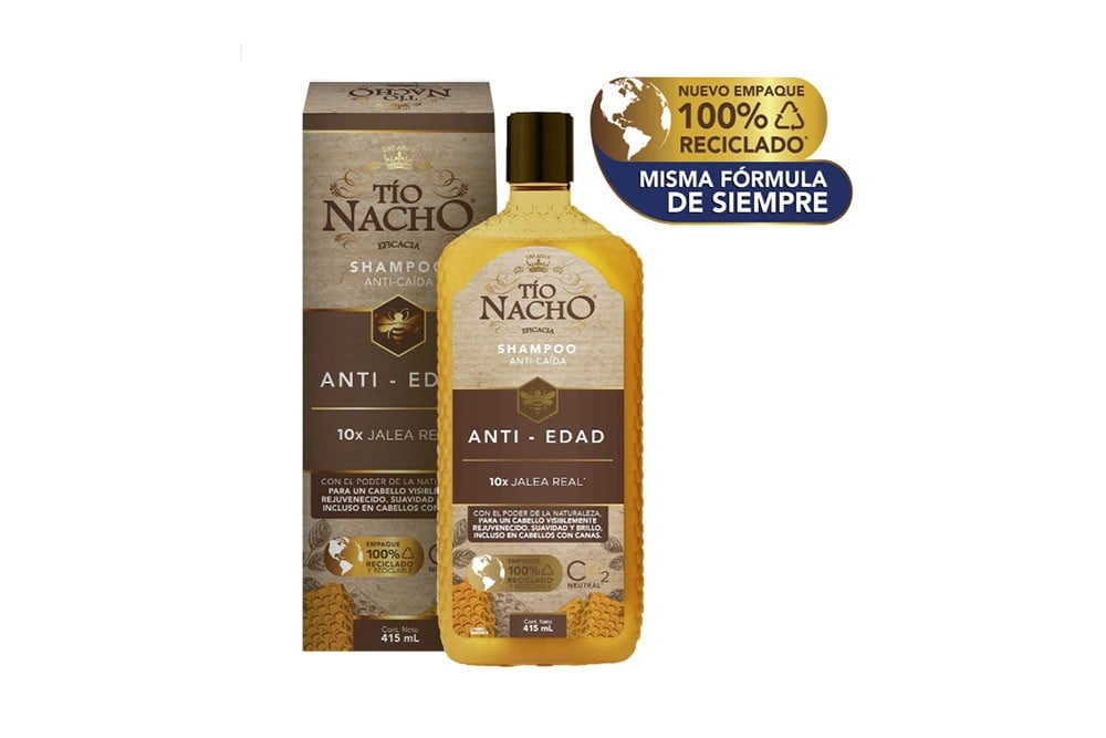 Shampoo Tío Nacho Anti Caída Jalea Real Manzanilla 415 Ml