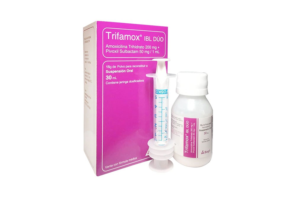 Trifamox 200/50 mg/1 mL Suspensión Frasco Con 30 mL