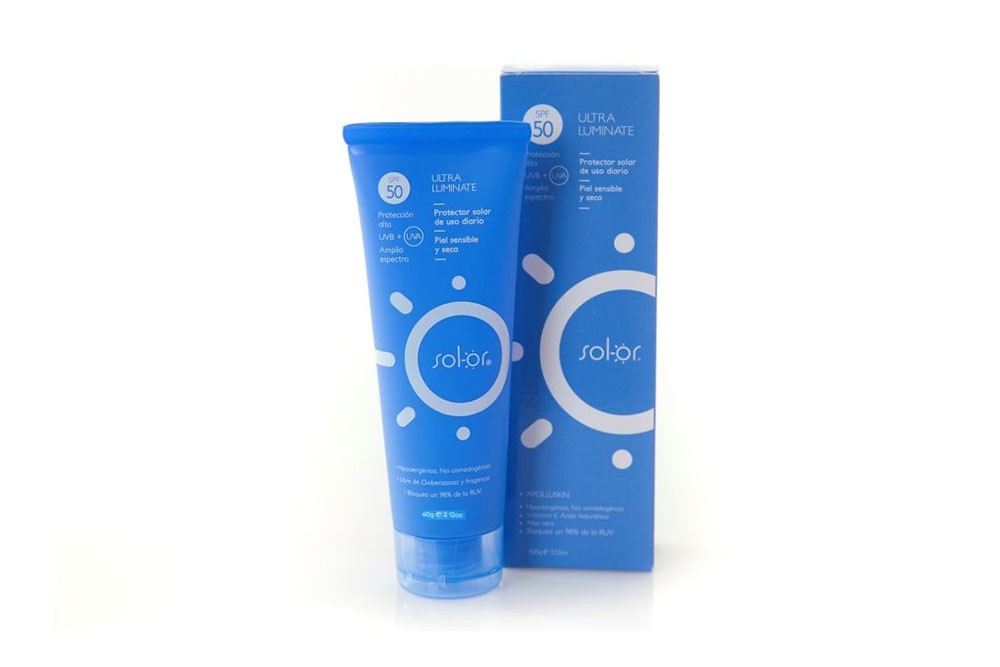 Protector Solar Sol-Or Ultra Luminante Spf 50 Tubo Con 60 G