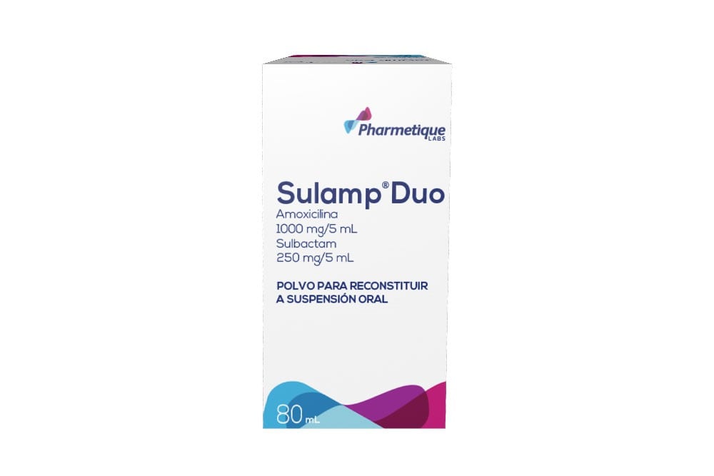 Sulamp Duo 1000/250 mg/5 mL Frasco Con 80 mL