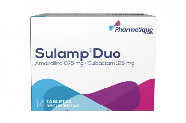 Sulamp Duo 875/125 mg Caja Con 14 Tabletas Recubiertas