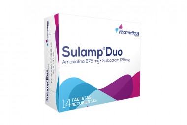 Sulamp Duo 875/125 mg Caja Con 14 Tabletas Recubiertas