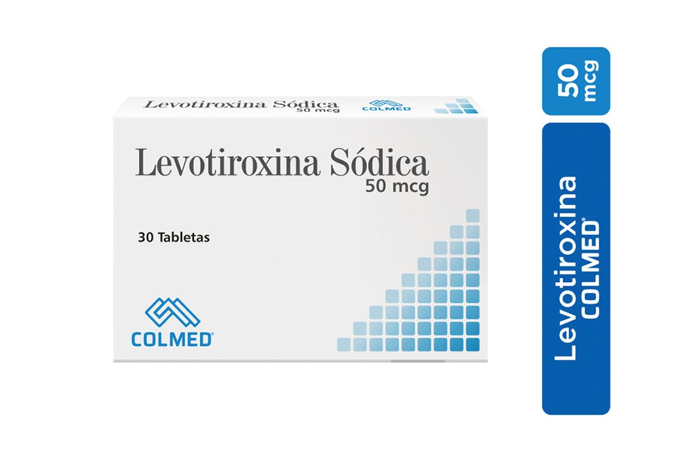 Levotiroxina Sódica 50 mcg Caja Con 30 Tabletas