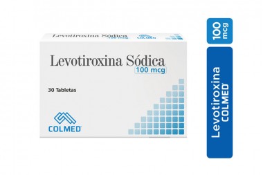 Levotiroxina Sódica 100 mcg Caja Con 30 Tabletas
