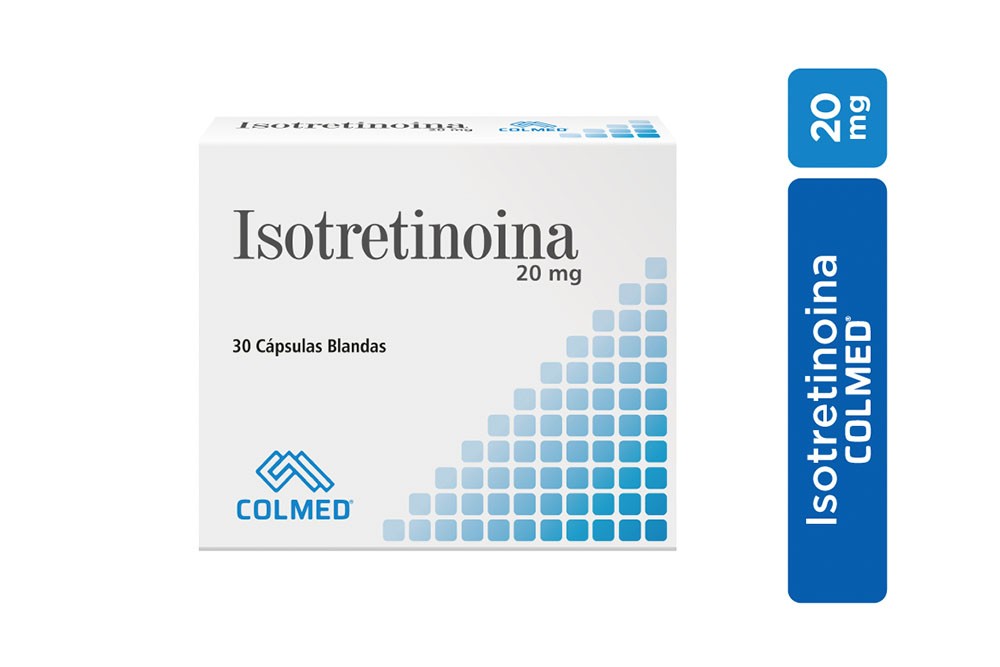 Isotretinoina 20 mg Caja Con 30 Cápsulas Blandas