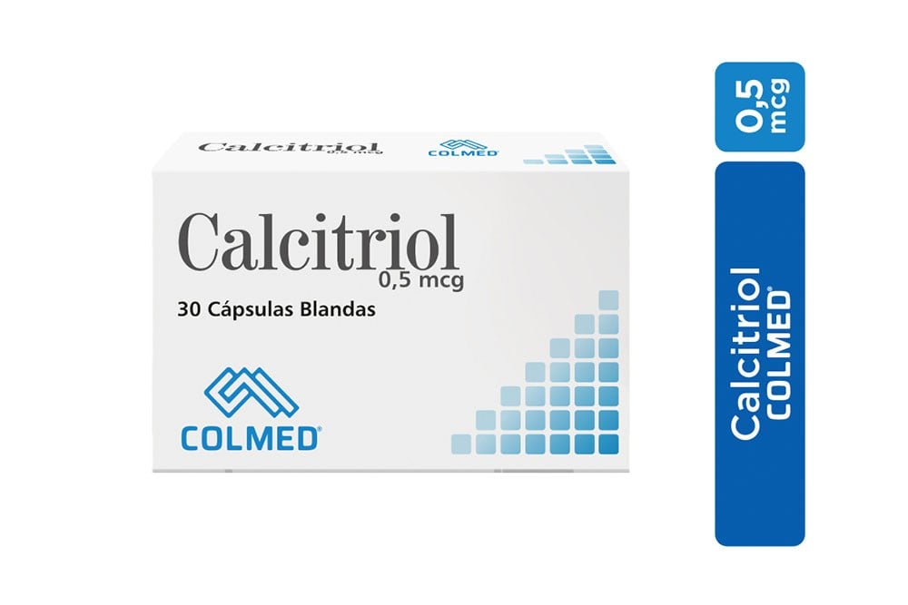 Calcitriol 0,5 Mcg Caja Con 30 Cápsulas Blandas