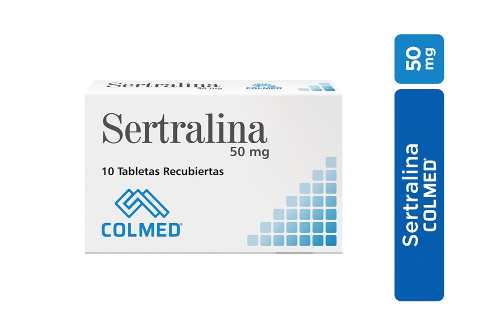 Sertralina 50 mg Caja Con 10 Tabletas Recubiertas