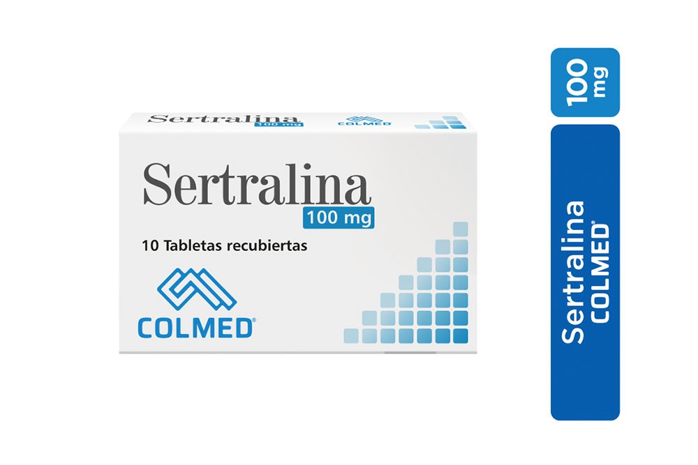 Sertralina 100 Mg Caja Con 10 Tabletas Recubiertas