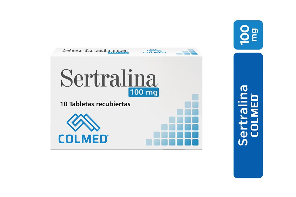 Sertralina 100 mg Caja Con 10 Tabletas Recubiertas