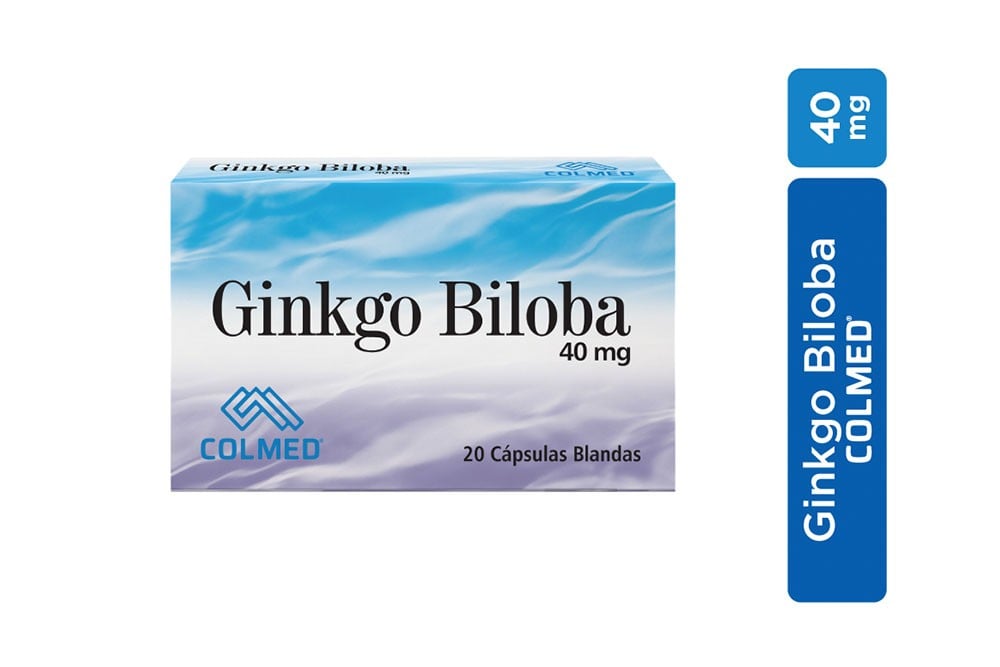 Ginkgo Biloba 40 Mg Caja Con 20 Cápsulas Blandas