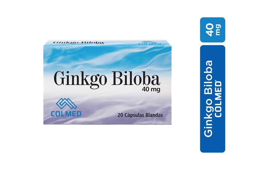 Ginkgo Biloba 40 mg Caja Con 20 Cápsulas Blandas