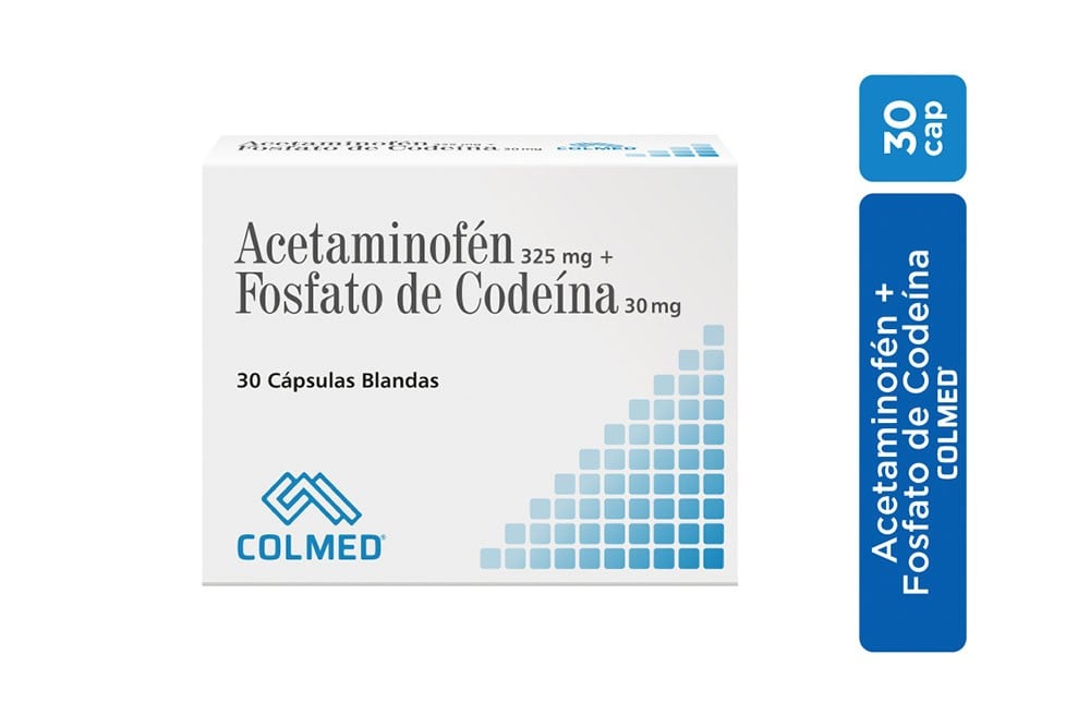 Acetaminofén Fosfato De Codeína 325/30 Mg Caja Con 30 Tabletas