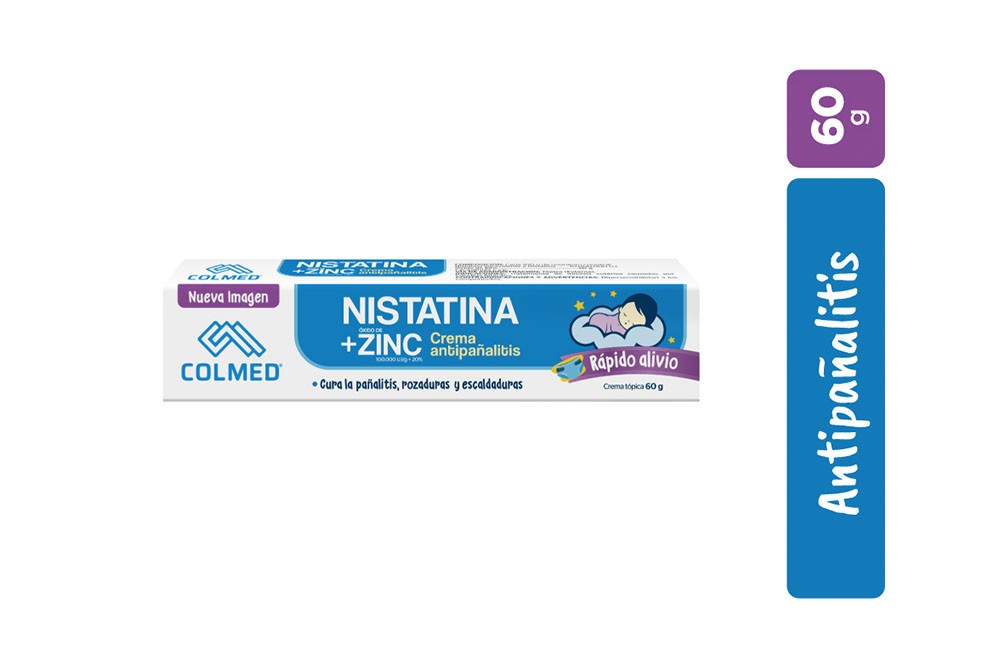 Nistatina + Óxido De Zinc Caja Con Tubo Con 60 g