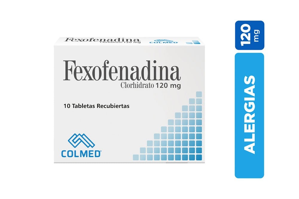 Fexofenadina 120 Mg Caja Con 10 Tabletas