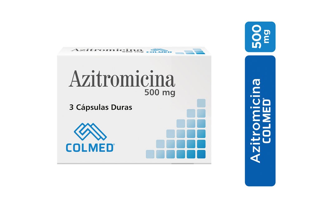Azitromicina 500 mg Caja Con 3 Cápsulas Duras