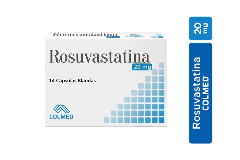 Rosuvastatina 20 mg Caja Con 14 Cápsulas