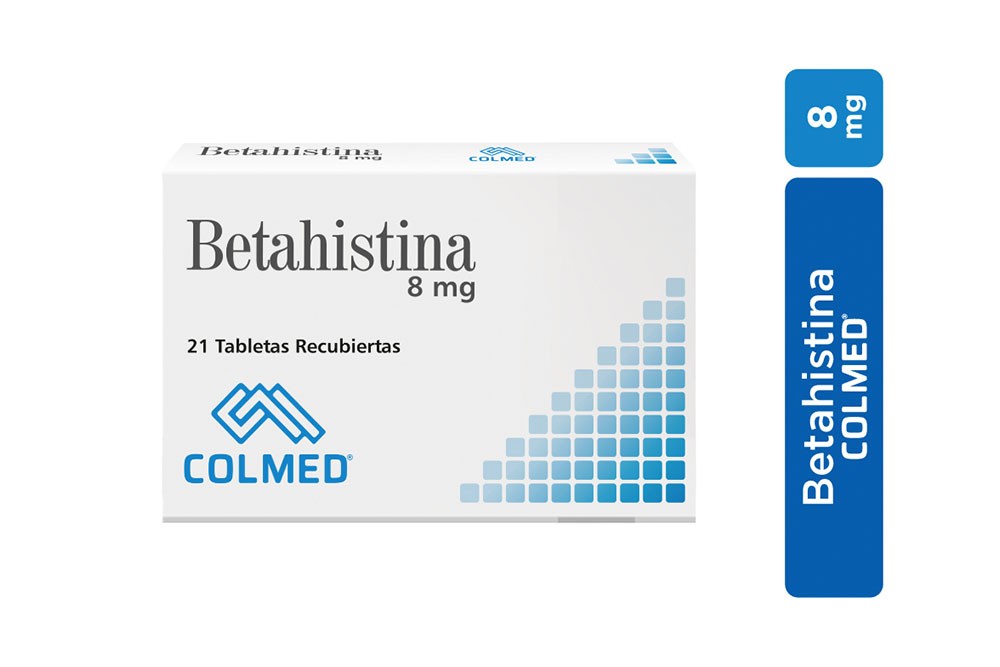 Betahistina 8 mg Caja Con 21 Tabletas