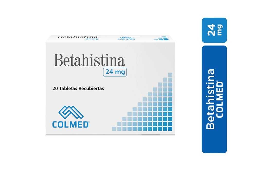 Betahistina 24 Mg Caja Con 20 Tabletas Recubiertas