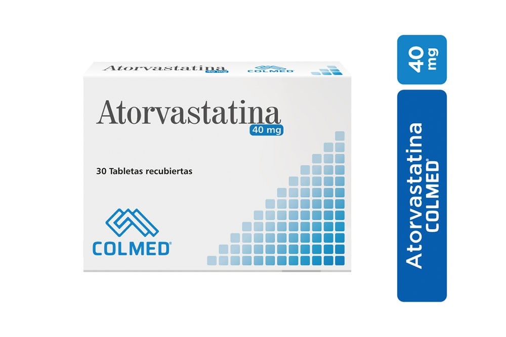 Atorvastatina 40 Mg Colmed Caja 30 Tabletas